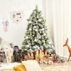Tangkula Snow Flocked Artificial Christmas Tree Hinged Decoration Pine Tree 2 Tangkula Snow Flocked Artificial Christmas Tree Hinged Decoration Pine Tree -Northlight Christmas Store GUEST 6391c093 bd09 45bf ab83 79907e32b545
