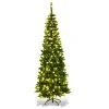 Costway 6.5ft Pre-Lit Hinged Pencil Christmas Tree 250 White Lights 1 Costway 6.5ft Pre-Lit Hinged Pencil Christmas Tree 250 White Lights -Northlight Christmas Store GUEST 63e8601b 13c6 4554 95c1 fd5214bdbb77