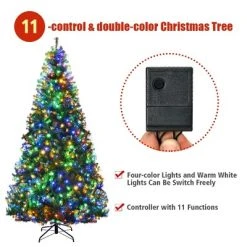 Costway 8Ft Pre-Lit Artificial Christmas Tree Hinged 750 LED Lights -Northlight Christmas Store GUEST 64222883 140a 45c4 aacb 3e3266aa962e