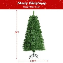Costway 5ft Pre-lit Fiber Optic PVC Artificial Christmas Tree w/ 449 Branch Tips 13 Costway 5ft Pre-lit Fiber Optic PVC Artificial Christmas Tree w/ 449 Branch Tips -Northlight Christmas Store GUEST 646ce9e3 3ca4 4dbd 8d3b 3829861fc121