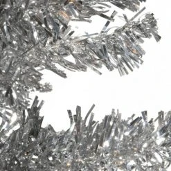 National Tree Company 6ft National Christmas Tree Company Silver Tinsel Artificial Pencil Christmas Tree