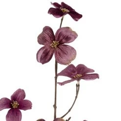 Northlight 39" Pink Velvet Artificial Dogwood Floral Spray
