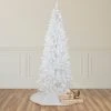 Northlight 7.5' Pre-Lit White Georgian Pine Pencil Artificial Christmas Tree, Warm White LED Lights -Northlight Christmas Store GUEST 650e2d07 adad 47ad 9e26 0a6c2bd496aa