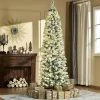 HOMCOM Pre-Lit Snow-Flocked Slim Douglas Fir Artificial Christmas Tree with Realistic Branches 1 HOMCOM Pre-Lit Snow-Flocked Slim Douglas Fir Artificial Christmas Tree with Realistic Branches -Northlight Christmas Store GUEST 657e9f3a 9876 460d 86de 02d26da577ba