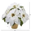Nearly Natural 13-in Poinsettia Artificial Arrangement in Ceramic Vase 2 Nearly Natural 13-in Poinsettia Artificial Arrangement in Ceramic Vase -Northlight Christmas Store GUEST 66724ac7 6782 4ce6 b0c3 91164cb05198