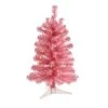 Nearly Natural 2’ Pink Prelit LED Artificial Christmas Tree