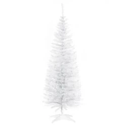 HOMCOM 59" Artificial Pencil Christmas Tree, Slim Xmas Tree with 294 Realistic Branch Tips and Foldable Metal Stand -Northlight Christmas Store GUEST 66e5cce2 821c 426f 86b4 fa3ddcad0571
