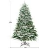 Costway 6.5Ft Pre-lit Snow Flocked Hinged Artificial Christmas Spruce Tree w/ 450 Lights 1 Costway 6.5Ft Pre-lit Snow Flocked Hinged Artificial Christmas Spruce Tree w/ 450 Lights -Northlight Christmas Store GUEST 67734489 d03a 4d45 a63c 27b1ac590fc9