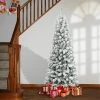 National Tree Company First Traditions 6' Unlit Medium Flocked Acacia Hinged Artificial Christmas Tree -Northlight Christmas Store GUEST 67a47cf8 3a48 4b3b 9e09 7787c7ab4ccc