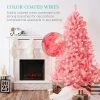 Best Choice Products Pre-Lit Pink Christmas Tree, Artificial Full Holiday Decoration w/ Branch Tips, Incandescent Lights -Northlight Christmas Store GUEST 67cd1ddb e14b 4f58 8e1e 31a59374c31d