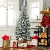 Best Choice Products Snow Flocked Artificial Pencil Christmas Tree Holiday Decoration w/ Metal Stand -Northlight Christmas Store GUEST 68729d98 4b8a 4ac4 b638 a9e6e74ca277