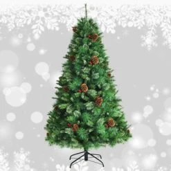 Tangkula 6ft Pre-lit Christmas Tree Artificial Christmas Pine Tree w/ 350 LED Lights & 814 Branch Tips -Northlight Christmas Store GUEST 6883ff6d fd48 4112 af04 5de18a04f1ac