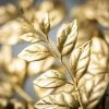 Sullivans Artificial Gold Mini Leaf Stem Gold 32"H