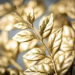 Sullivans Artificial Gold Mini Leaf Stem Gold 32"H