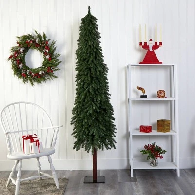 7ft Nearly Natural Unlit Slim Grand Alpine Artificial Christmas Tree 6 7ft Nearly Natural Unlit Slim Grand Alpine Artificial Christmas Tree - Image 4