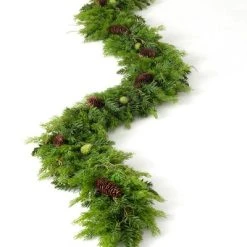 Sullivans 6' Cedar & Hemlock Artificial Garland 72"L Green