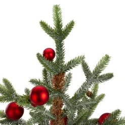 Northlight 18" Potted Pine with Red Ornaments Medium Artificial Christmas Tree – Unlit -Northlight Christmas Store GUEST 69a04025 3811 4b42 ae20 6faa24b3d60d