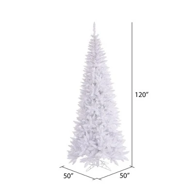 Vickerman White Fir DL LED Slim Christmas Artificial Tree 3 Vickerman White Fir DL LED Slim Christmas Artificial Tree