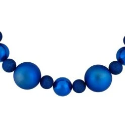 Northlight 6' Blue Shatterproof Ball 3-Finish Christmas Garland -Northlight Christmas Store GUEST 6a234136 67b7 41ec 8671 85abc4f86e75