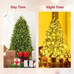 Tangkula 5'Artificial Green PVC Christmas Fir Tree w/ Metal Stand and 450 LED Lights -Northlight Christmas Store GUEST 6a84e049 23e5 4a90 a0b2 9847b4208b1b