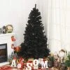 HOMCOM Artificial Christmas Tree Unlit Douglas Fir with Realistic Branches and Tips, Black Halloween Style -Northlight Christmas Store GUEST 6ae9e12f 7ad6 4929 810f 6376ddc33ef3