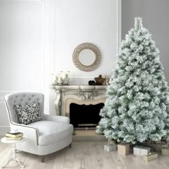 Costway 6ft or 7ft Premium Hinged Artificial Christmas Tree Snowy Pine Needles -Northlight Christmas Store GUEST 6b1daf37 6e09 42c5 8821 58bd5a5bbaec