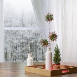 Northlight 28" Champagne Gold and Green Artificial Floral Christmas Spray