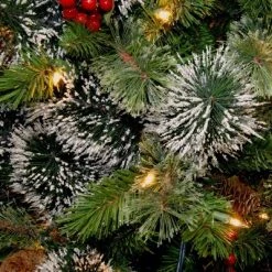 National Tree Company 2ft National Christmas Tree Company Wintry Pine Berries & Pine Cones Artificial Bush 50ct -Northlight Christmas Store GUEST 6cbc4306 b3d0 4b6b 85ab 6a5c14c204ac
