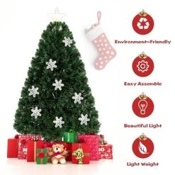Costway 3FT Pre-Lit Fiber Optic Artificial Christmas Tree with Multicolor Led Lights -Northlight Christmas Store GUEST 6cdb388e 5553 42d0 b8f2 33371dfa1972