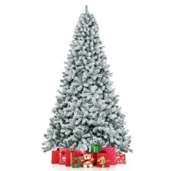 Costway 9ft Snow Flocked Hinged Artificial Christmas Tree Unlit Metal 15 Costway 9ft Snow Flocked Hinged Artificial Christmas Tree Unlit Metal -Northlight Christmas Store GUEST 6d6d9d60 d9fc 4316 b4da 0a868dd7d81d