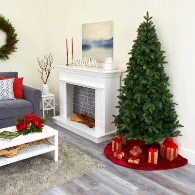 6ft Nearly Natural Pre-Lit LED Grand Teton Spruce Flat Back Artificial Christmas Tree Clear Lights 11 6ft Nearly Natural Pre-Lit LED Grand Teton Spruce Flat Back Artificial Christmas Tree Clear Lights - Image 9