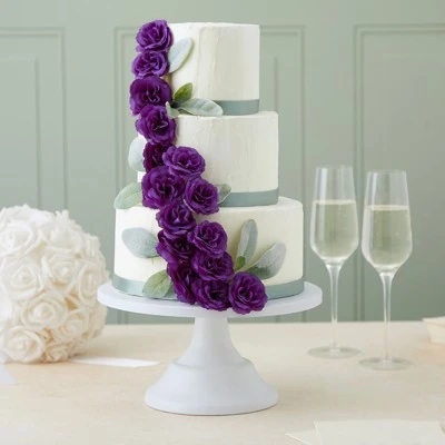 Bright Creations 75 Pack Purple Flowers for Crafts, 2 Inch Stemless Silk Cloth Roses for Wall Decorations, Wedding Receptions, Spring Decor 7 Bright Creations 75 Pack Purple Flowers for Crafts, 2 Inch Stemless Silk Cloth Roses for Wall Decorations, Wedding Receptions, Spring Decor - Image 5