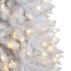 Nearly Natural 10-ft Slim White Artificial Christmas Tree with 800 Warm White LED Lights and 2420 Bendable Branches 11 Nearly Natural 10-ft Slim White Artificial Christmas Tree with 800 Warm White LED Lights and 2420 Bendable Branches -Northlight Christmas Store GUEST 6fa89bf3 2413 446e 84d1 37f70c3dc646