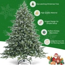 Costway 6ft Artificial Christmas Spruce Hinged Tree w/ 892 Mixed PE & PVC Tips -Northlight Christmas Store GUEST 6fcd494b 4a9b 4b20 9e9d d9971768e704