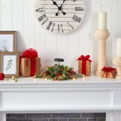 Nearly Natural 16-in Flocked Artificial Christmas Pine Candelabrum with 35 Multicolored Lights and Pine Cones -Northlight Christmas Store GUEST 70e7f36f a564 4870 bbbe 4bec06a92580