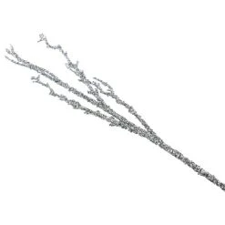 Northlight 31" Glittered Silver Artificial Twig Christmas Spray
