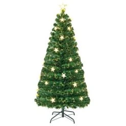 Tangkula 4/5/6/7 FT Artificial Christmas Tree Prelit Fiber Optic Xmas Tree w/ Warm White Lights 8 Light Modes -Northlight Christmas Store GUEST 72b3297b 9d0f 4cf8 aa81 5260663b2308