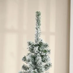 HOMCOM Tall Unlit Snow-Flocked Slim Artificial Christmas Tree with Realistic Branches -Northlight Christmas Store GUEST 74187d6b ce5c 42bb 9bc5 0b7fbef74e4a