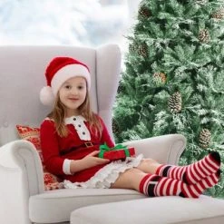 Tangkula 8 Ft Artificial Christmas Tree Mixed PE & PVC Xmas Tree Office and Party Festival Holiday Decor Green -Northlight Christmas Store GUEST 75c42748 65a4 470d a2c0 5e12c44f0d17