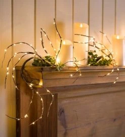 Plow & Hearth Indoor/Outdoor Birch Garland with 165 Micro LED Lights, 5'L -Northlight Christmas Store GUEST 7636e685 92b1 4596 94d2 239a7a5a0a7b 1