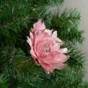 Northlight 20.75" Pink Feather Peony Artificial Christmas Floral Pick
