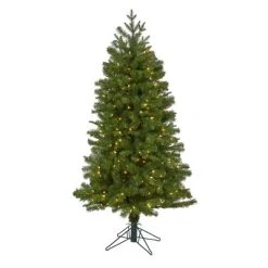 Nearly Natural 5' Vancouver Spruce Prelit Artificial Christmas Tree