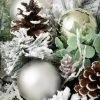 Sullivans Pine & Ornament Artificial Orb Decorative Filler 10"H Silver -Northlight Christmas Store GUEST 77362a29 d288 4bdc a7bc 33c41132e2f8