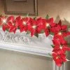 Collections Etc. Collections Etc Lighted Christmas Poinsettia Garland -Northlight Christmas Store GUEST 77acb200 5589 4d6e 8942 402515742fc8