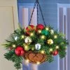 Collections Etc. Collections Etc Lighted Ornament Hanging Basket Arrangement with Hook 12 X 12 X 17 2 Collections Etc. Collections Etc Lighted Ornament Hanging Basket Arrangement with Hook 12 X 12 X 17 -Northlight Christmas Store GUEST 789bf0f5 26a4 4065 853f b5b2ac70caca