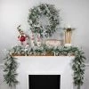 Northlight 9' x 14" Flocked Rosemary Emerald Angel Pine Artificial Christmas Garland - Unlit -Northlight Christmas Store GUEST 79ada230 a0f6 4b21 95c8 4b361c51aac3