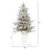 Nearly Natural 44-in Flocked Manchester Spruce Artificial Christmas Tree with 50 Lights and 133 Bendable Branches in White Planter 2 Nearly Natural 44-in Flocked Manchester Spruce Artificial Christmas Tree with 50 Lights and 133 Bendable Branches in White Planter -Northlight Christmas Store GUEST 79de997b ef70 4ce5 8fde 17b5c8f66ae1