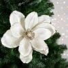Northlight 24" Cream Magnolia Glittered Christmas Stem Spray -Northlight Christmas Store GUEST 7ac4358f c091 4bf2 81bb d5e8fe214caa