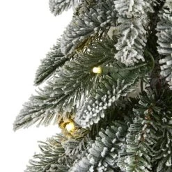 3.5ft Nearly Natural Pre-Lit LED Flocked Washington Alpine Artificial Christmas Tree Warm White Lights -Northlight Christmas Store GUEST 7b6601da 64d7 4cdc abe0 c72bb448fba0