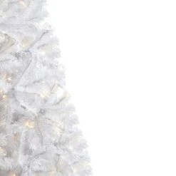 6ft Nearly Natural Pre-Lit LED White Artificial Christmas Tree Clear Lights -Northlight Christmas Store GUEST 7b6c737c 3698 4d57 9145 d018866a17b4